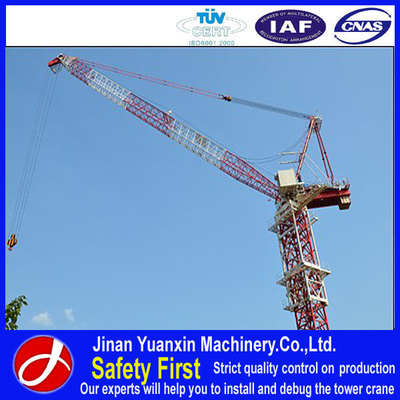 50m boom yuanxin luffing jib tower crane for sale