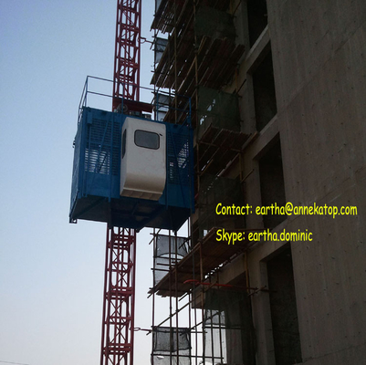 4t total load double cage building construction hoist