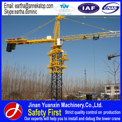 QTZ6010 tower crane for 80m building project