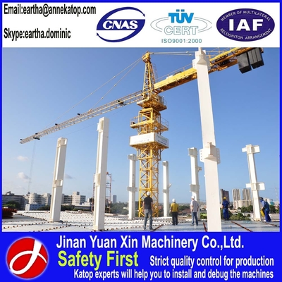 QTZ80-6010 8t load tower crane with installation