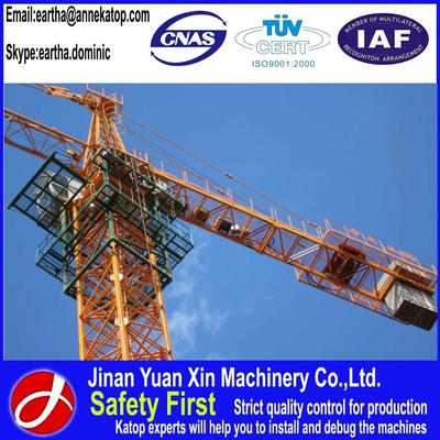 50m building built tower crane with 1~8t lift capacity 6010 tower crane