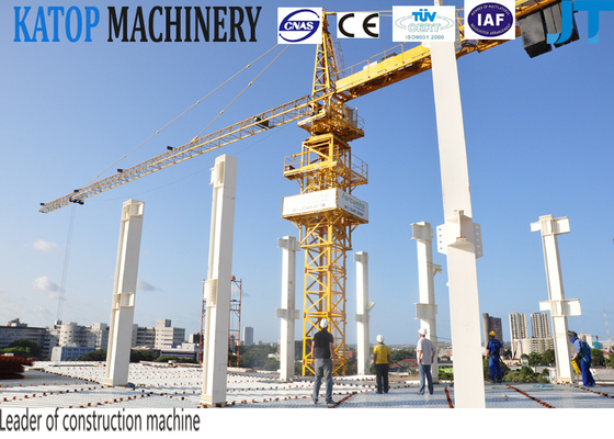 QTZ160 TC6515 China model 50m height strong tower crane with 10t load