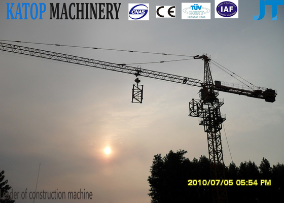 Good lifting capacity 10t QTZ100(6018) fixed Tower Crane parts