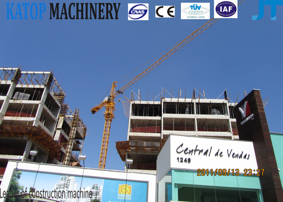 Installation of tower crane QTZ125(7040) from China factory