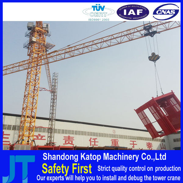 1. 4T new condition QTZ40 (4808) mini Single-gyration tower crane hot sale in India