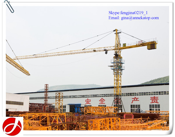 new type 8t QTZ100(5020) fixed Tower Crane for building